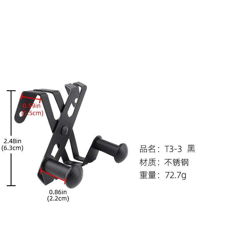 Cuarto de baño simple transfronterizo 304 gancho de acero inoxidable gancho de toalla de pantalla de vidrio de sala de baño