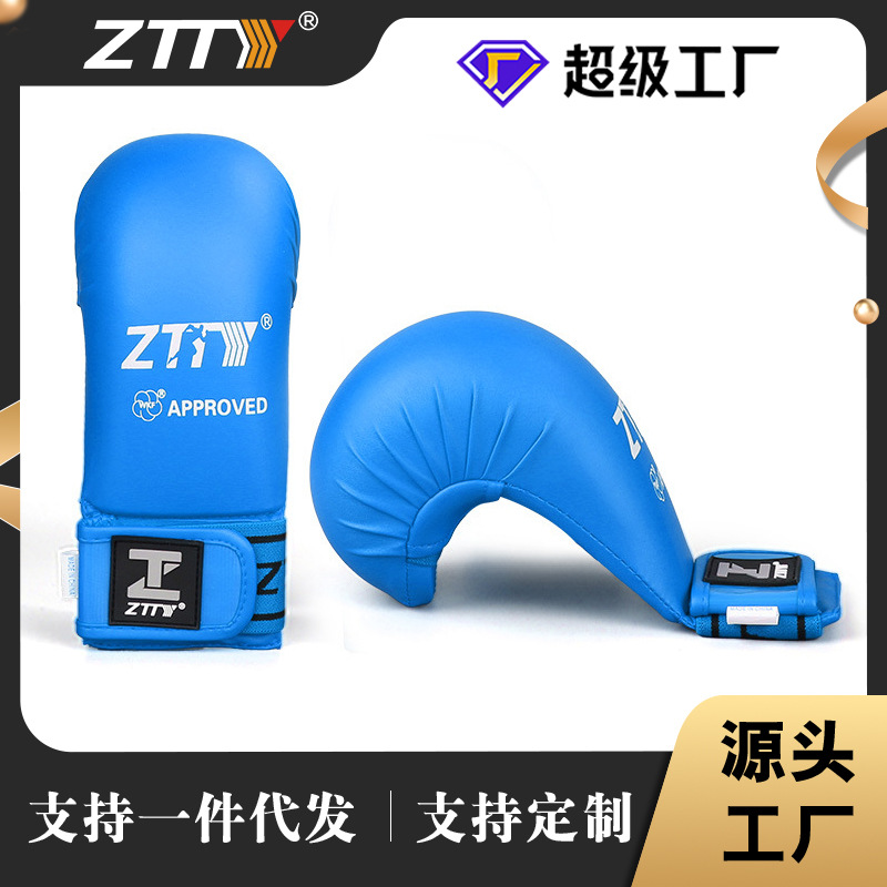 ZTTY equipo de protección de karate protección de pulgar engrosamiento protector de manos de karate profesional protector de manos para adultos y niños al por mayor