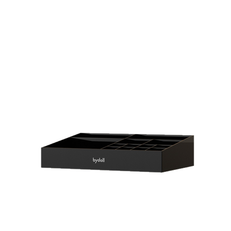 Biddoll tocador caja de almacenamiento de cosméticos escritorio combinación de alta gama de acabado de gran capacidad caja de resumen de productos para el cuidado de la piel