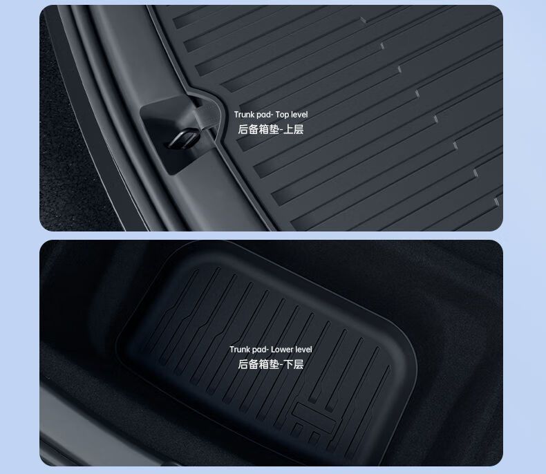 Suitable for the New Version of Tesla Model Y, the New Y/3 Integrated Trunk Mat and Backrest Mat Are Easy to Clean