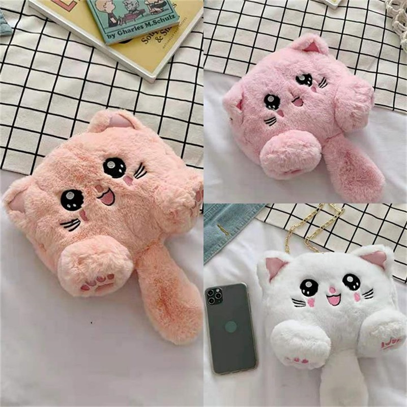 Videojuego ciudad agarrar máquina bolsa de felpa chica corazón niños dibujos animados lindo mochila color dopamina bolso al por mayor