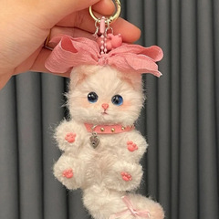 扭扭棒小猫DIY材料包简约风可爱毛绒玩具送女生生日礼物包包挂件
