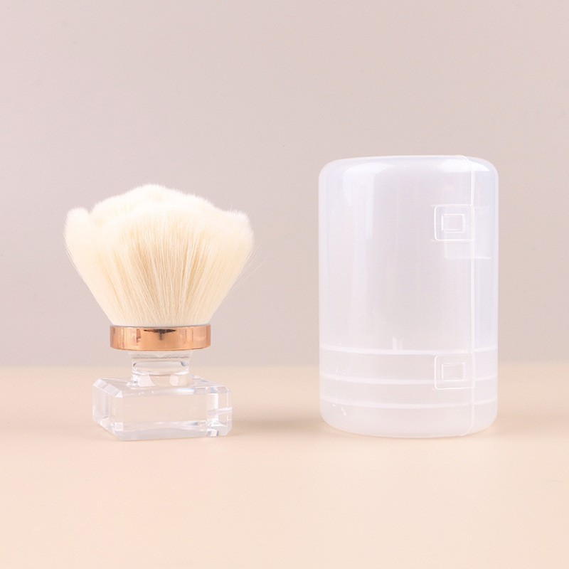 Brocha para Polvo de Manicura y Maquillaje de Nylon Suave para Limpieza de Uñas y Colorete