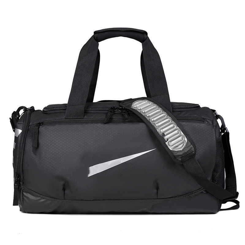 Sports Fitness Bag Men's and Women's Large Capacity Waterproof Basketball Training Bag Dry and Wet Separation Air Cushion Crossbody Sports Travel Bag