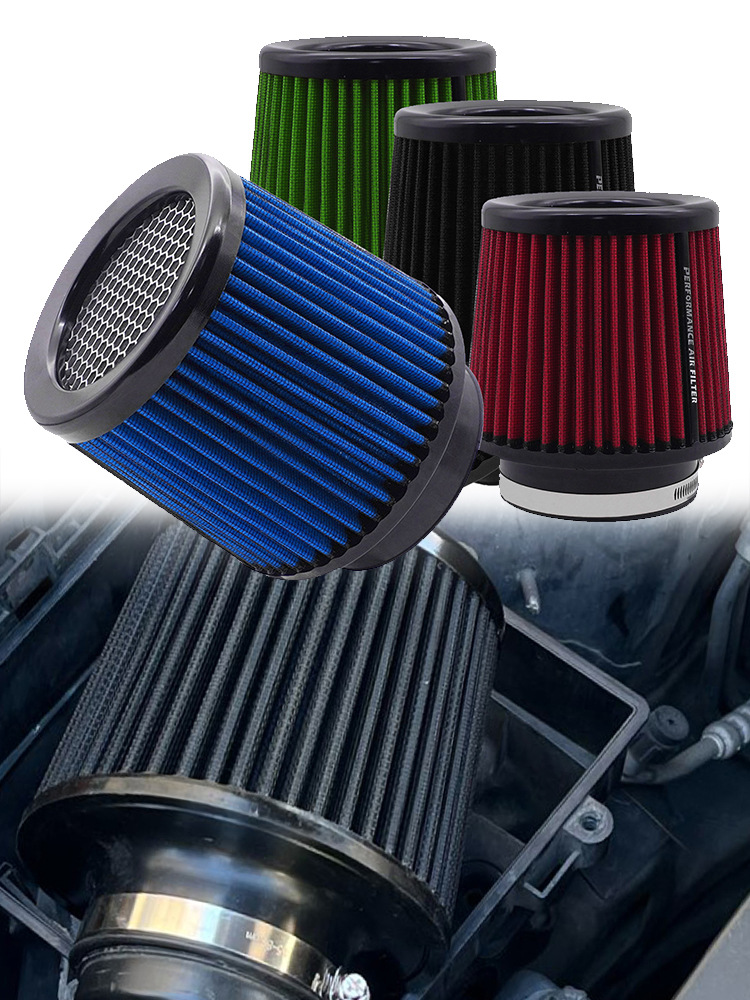 63 76 80 89 101mm car cold intake modified mushroom head air filter engine filter