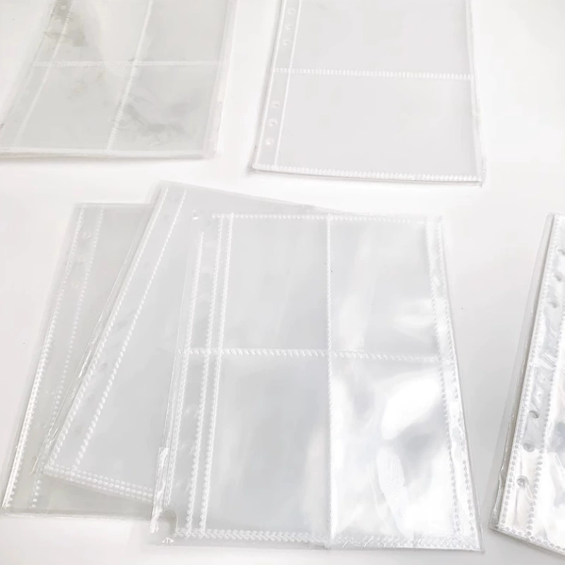 Книга для хранения в погоне за звездами Компактная книга для карт с четырьмя сетками A4 PP, высокая прозрачная 3-дюймовая внутренняя страница с вкладными листами и 4 Сетками