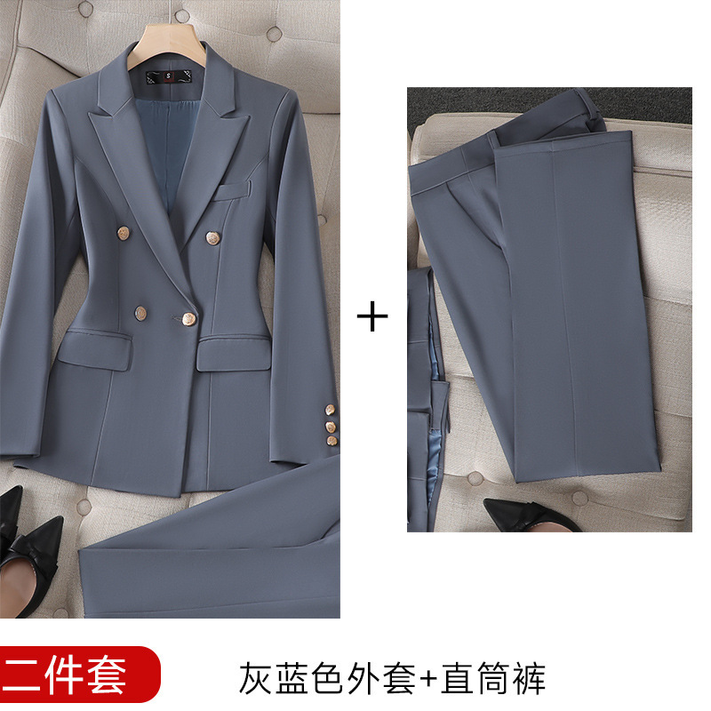 高端西装套装女春秋职业装气质大学生面试正装酒店经理工作服外套|undefined