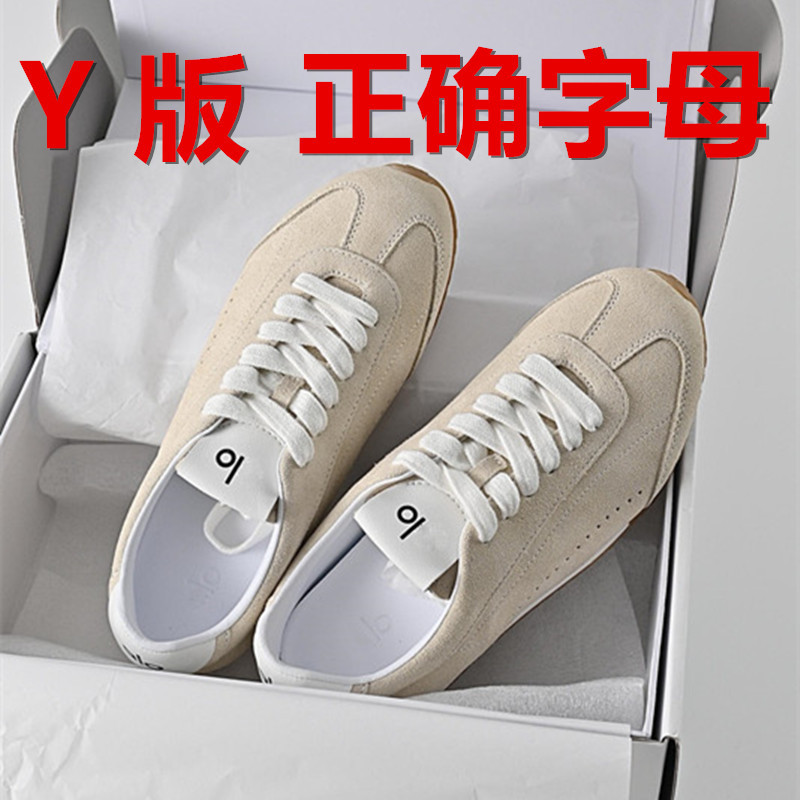 2025 New Alo Sunset Retro German Training Shoes Genuine Leather Casual Sports Shoes Flat Forrest Gump Shoes Thin Sole Shoes