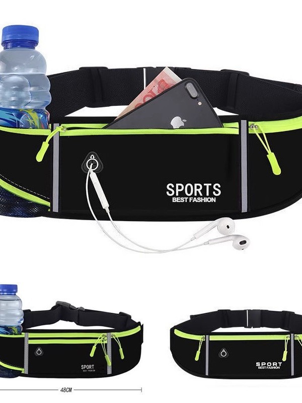 New Waist Bag for Men and Women Sports Running Change Invisible Large Capacity Water Bottle Elastic Outdoor Waterproof Fitness Running Bag 5