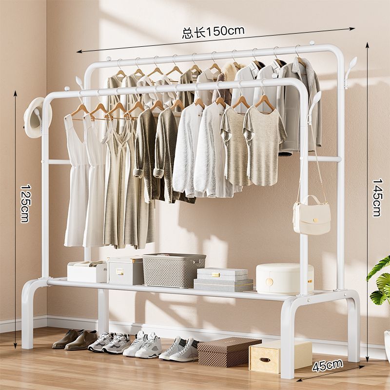 Percha de ropa móvil con ruedas tipo piso percha de ropa de dormitorio sala de estar doméstica red percha de ropa de lujo ligera percha de ropa al por mayor