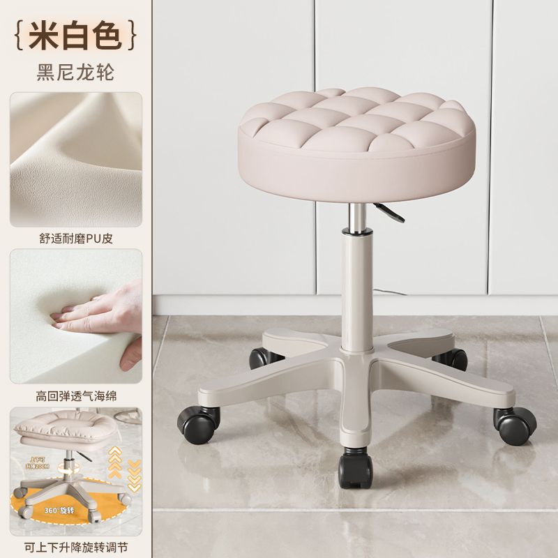 Elevación silla giratoria de lujo salón de belleza barbería taburete silla maestro silla manicura silla maquillaje taburete bar