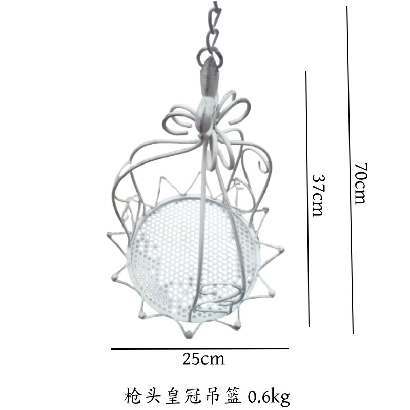 건 헤드 크라운 걸이 바구니 흰색 오래된