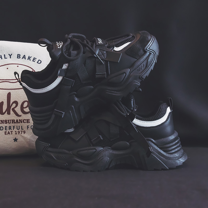 Zapatos de papá para las mujeres 2024 primavera nueva moda zapatos de senderismo a juego transpirable feo lindo casual zapatilla ins zapatos de moda