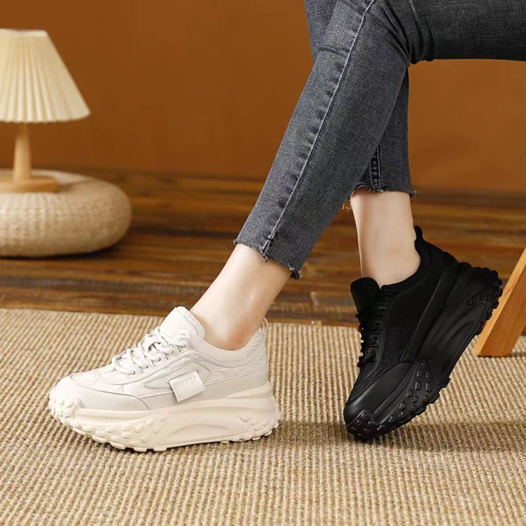 Sneakers platform donna – scarpe sportive casual stringate_voghion.com