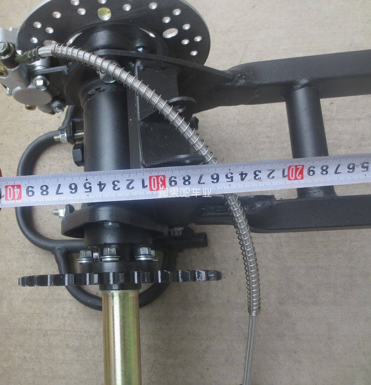 Modified DIY Four-Wheel Go-Kart Parts Gy6 Big Bull Dinosaur Atv Rear Axle with Brake Assembly