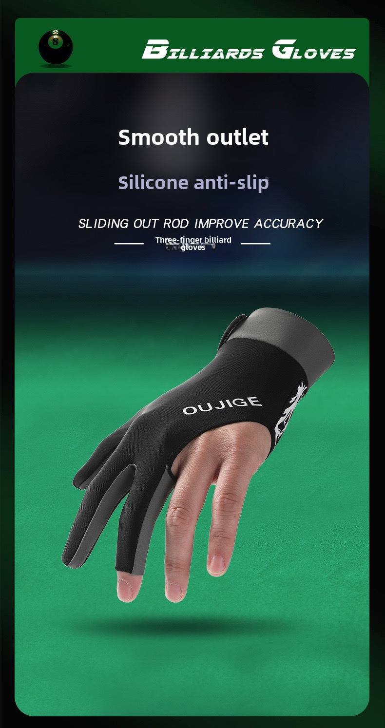 Billiards Gloves Sunscreen Men's and Women's Outdoor Snooker Non-slip Casual Thin Summer Cycling Single Pack_maomaolike.com