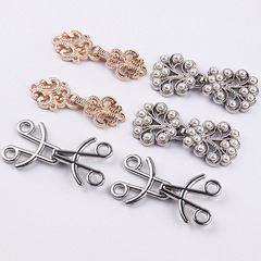 High-end lapel button hooks and loops, discipline buttons, metal pearl-inlaid matching buttons—hidden snap fasteners for fur coats.