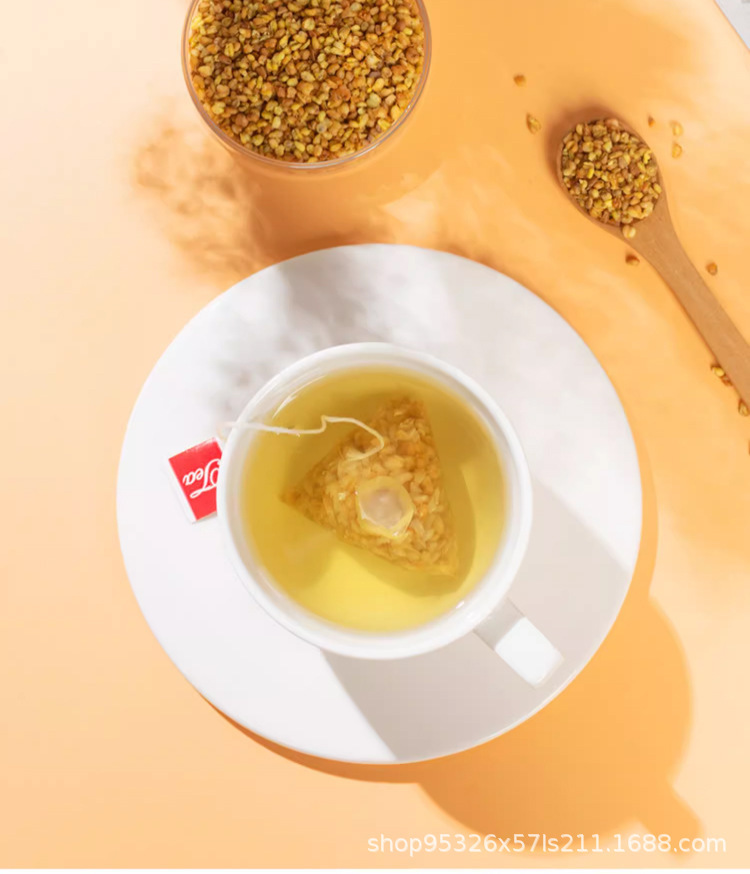 Yellow Tartary Buckwheat Tea Ku Qiao Cha 100 Teabags 5g Each 500g Bulk Cold Brew Herbal Tea quality and texture