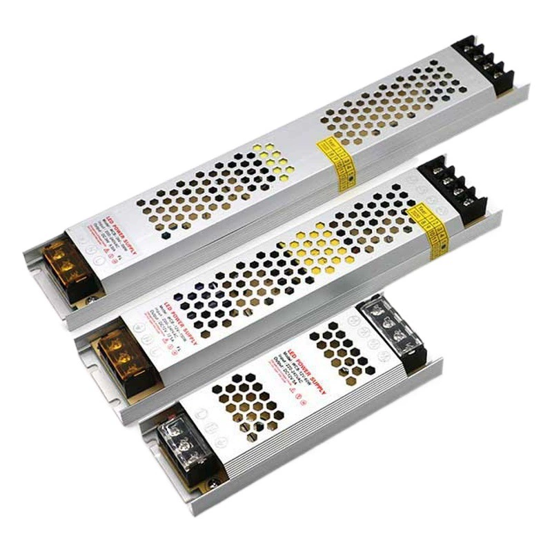 12V24V48V линейная световая полоса света Ультра-тонкий световой короб источник питания светодиодный черный алмаз низковольтная световая полоса света с источником питания