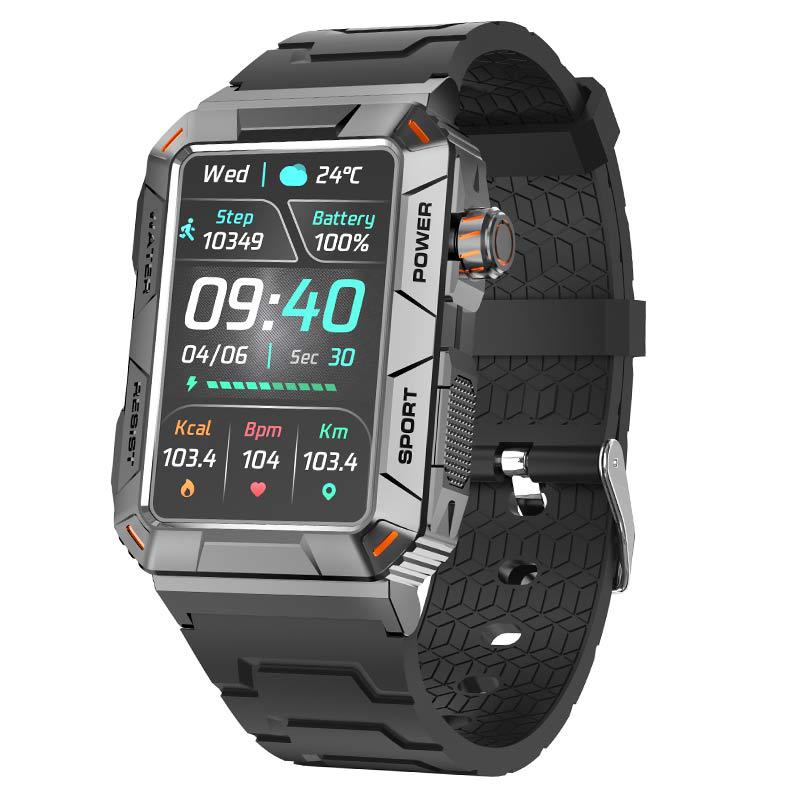New 1.57-inch Outdoor Smart Watch MT88 with Bluetooth Calling, Heart Rate and Blood Oxygen Monitoring, Sports Band, Waterproof, Cross-border