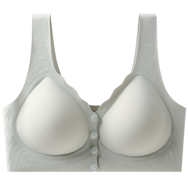 Mamá ropa interior delantera sujetador de hebilla abierta sin anillo de acero para evitar la caída de la mujer de mediana edad chaleco sin marca