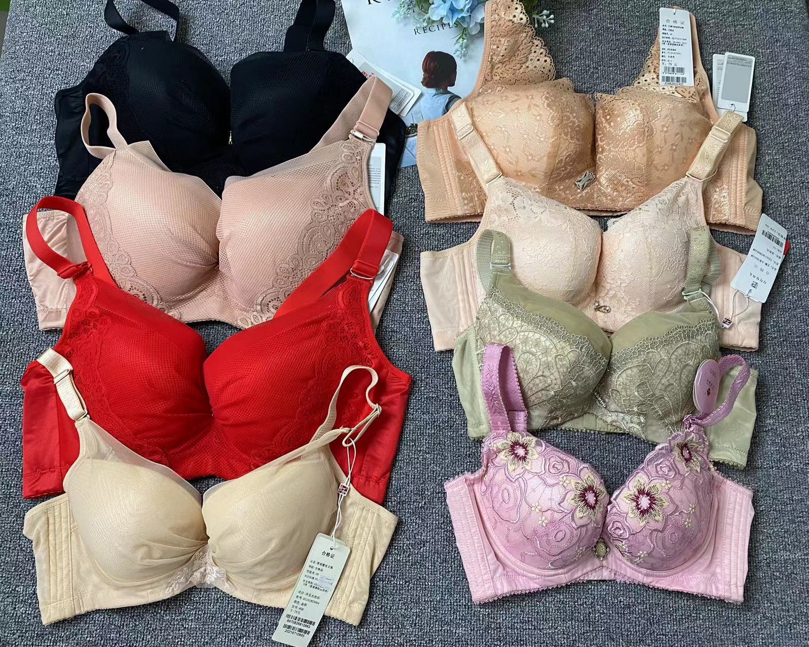 Stock tail mixed bra de punto underwire Sujetador diverso de alta calidad al por mayor image 1