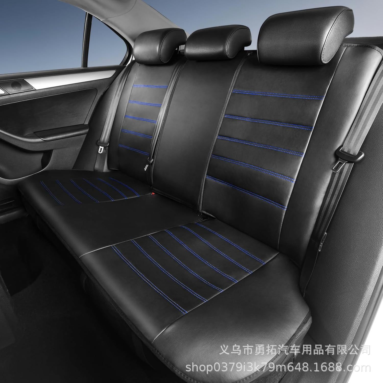 Cross-Border Hot-Selling Pu Double-Needle High-Back Leather Car Seat Cover Amazon Temu Mercado Libre Mexico
