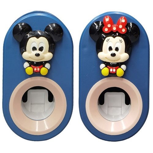 Children's toothpaste squeezing artifact cartoon cute automatic toothpaste squeezer wall-mounted manual toothbrush storage rack set