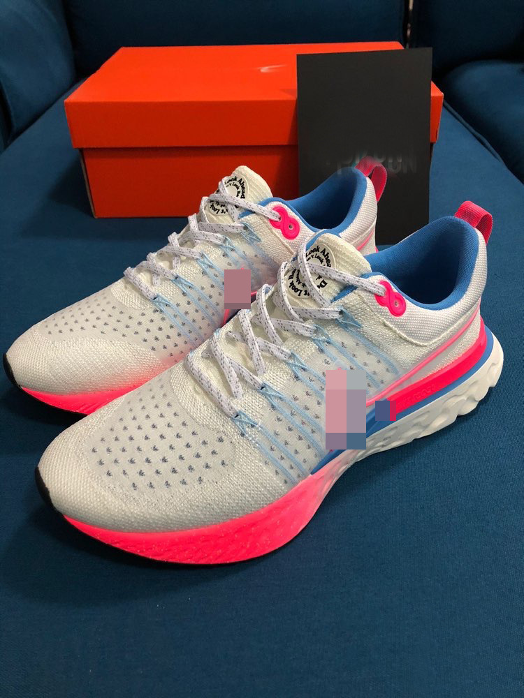 React Infinity Run Flyknit 2 zapatillas de correr ligeras y amortiguación transpirables