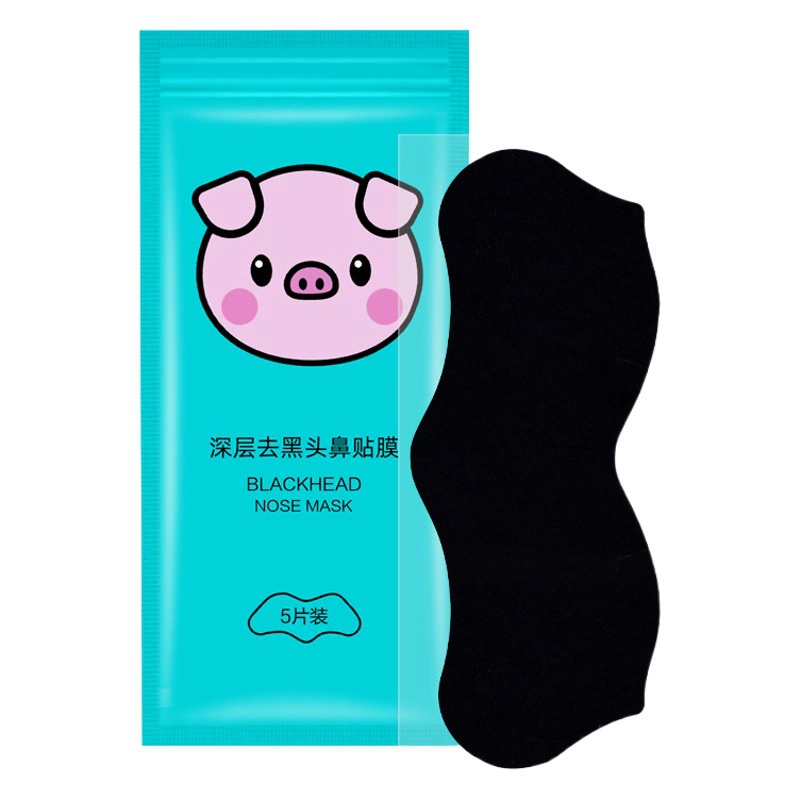 Piggy Бамбуковый уголь для удаления черных точек, пластырь для носа, очищает поры, бамбуковый уголь, пластырь для удаления прыщей, пластырь для носа, удаляет черные точки, 5 шт.