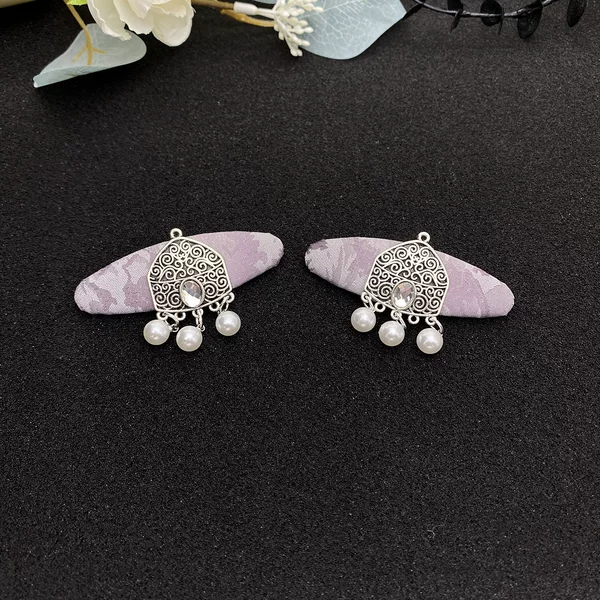 Mongolian-style fabric hair clips, featuring a traditional Mongolian yurt design with sparkling rhinestones, a versatile and elegant hair accessory