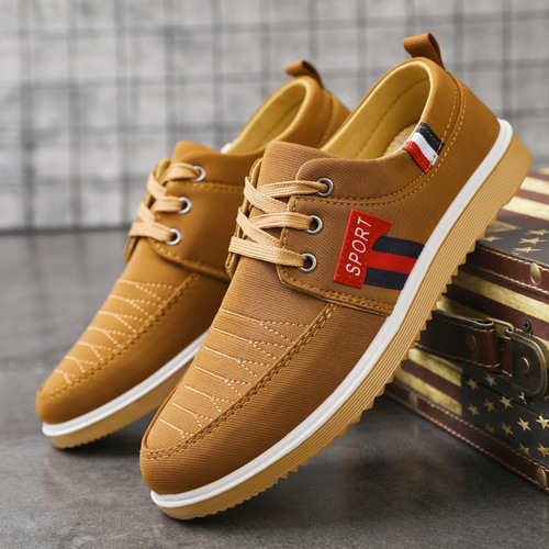 Men's Casual Shoes with Cowhide Sole, Old Beijing Cotton Shoes, Wholesale Breathable and Comfortable Non-Slip Canvas Shoes for Men