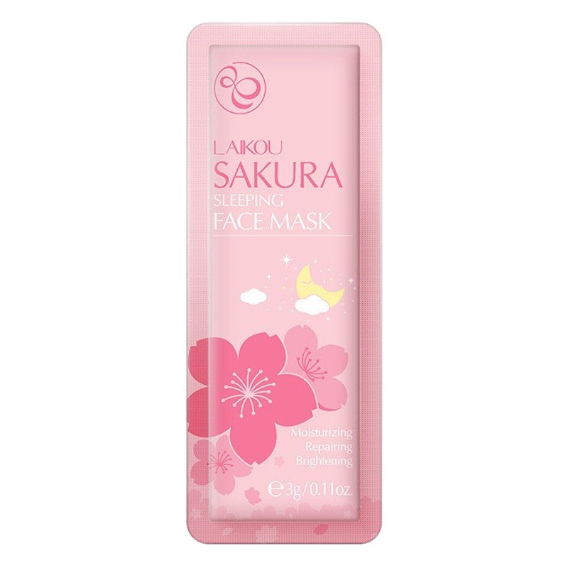 Mascarilla facial LAIKOU Fen Yi transfronteriza, tipo lámina, sin enjuague, con instrucciones en inglés completo.