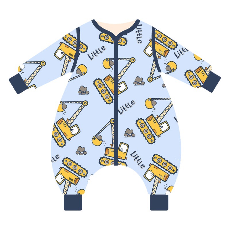 Superman Doudou saco de dormir para niños Otoño e Invierno anti-patada bebé engrosado pijamas medianos y grandes