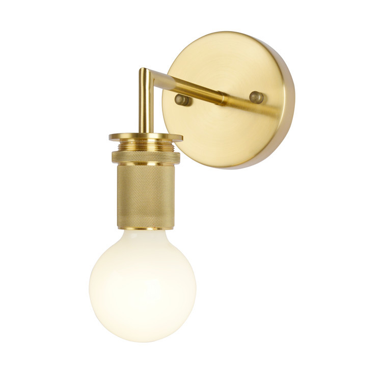 跨境热销美式复古工业风浴室镜前室内圆形书房过道E26E27玻璃壁灯