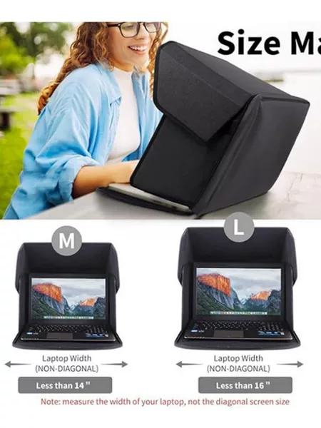 Cross-border best-selling outdoor laptop sunshade, computer privacy cover, foldable portable protective case