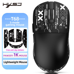 T68三モード軽量化ゲームマウス3311 7キープログラマブルTTC微動12000dpiクロスボーダースポット