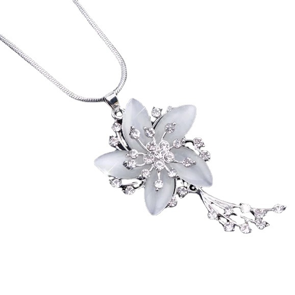 YH ~ [High-End new] falda versátil larga cristal circonio incrustaciones alicates largo collar de alta gama suéter cadena Accesorios