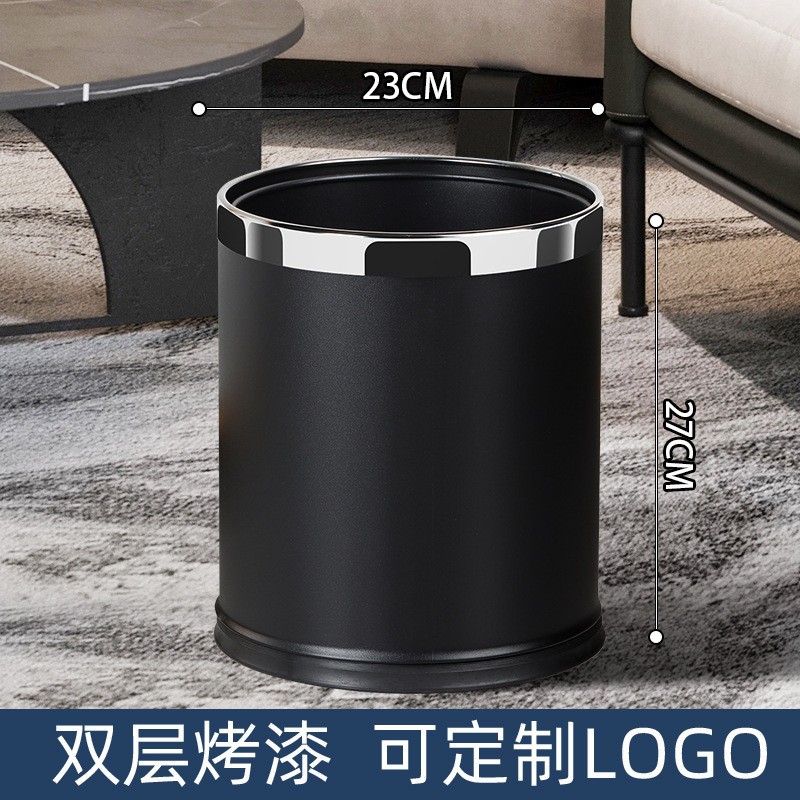 Hotel personalizado doble cubo de basura habitación de huéspedes oficina comercial hotel estrecho restaurante de alta calidad KTV cubo de basura