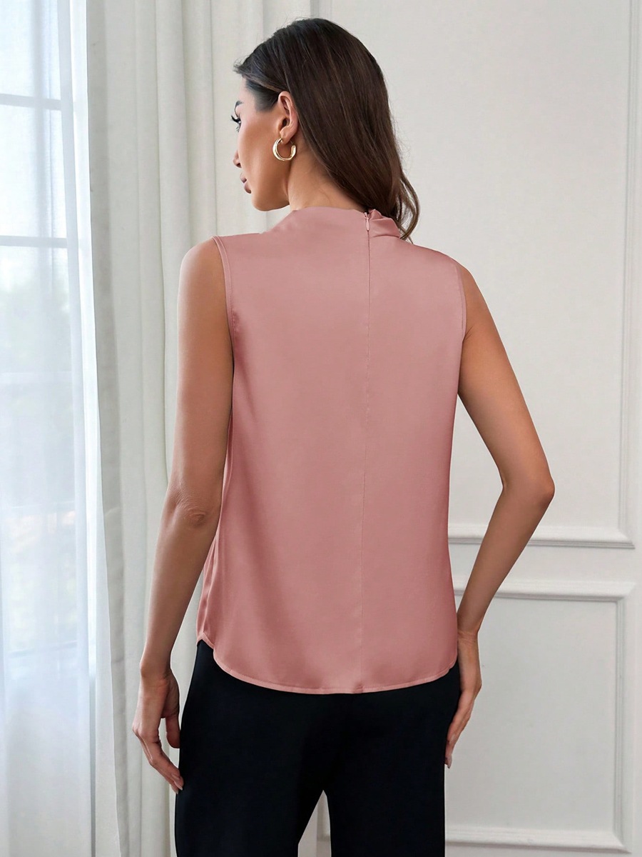 Ropa de mujer europea y americana de alta gama comercio exterior verano nuevo satén camisola mujer con blusa de Amazon