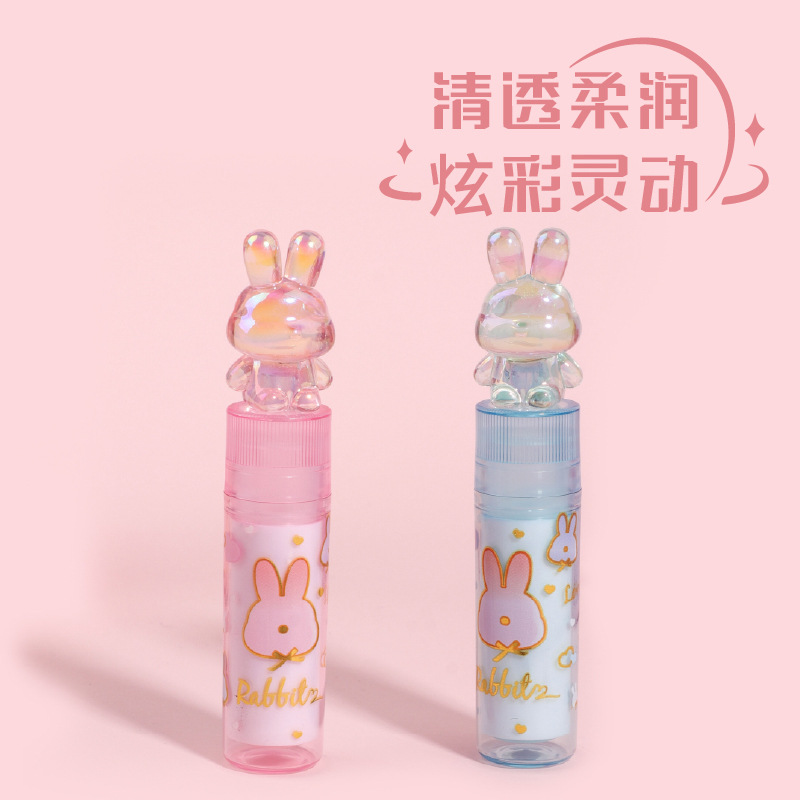 KUKI KOKI borradores de casa encantadores dibujos animados conejos de papelería de estudiantes de primaria sin escamas creativas ultra limpias como piel