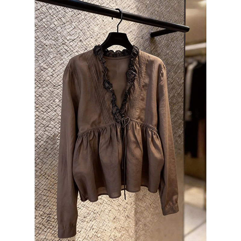 Unique, Beautiful, and Super Stylish Women's Tops, 2026 Spring/Summer New French Design Niche Fashion Elegant Shirts Unique, Beautiful, and Super Stylish Women's Tops, 2026 Spring/Summer New French Design Niche Fashion Elegant Shirts
