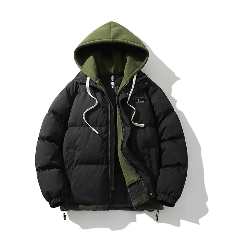 Winter trend down jacket for beloved, set, hoody, oversize, increased thickness