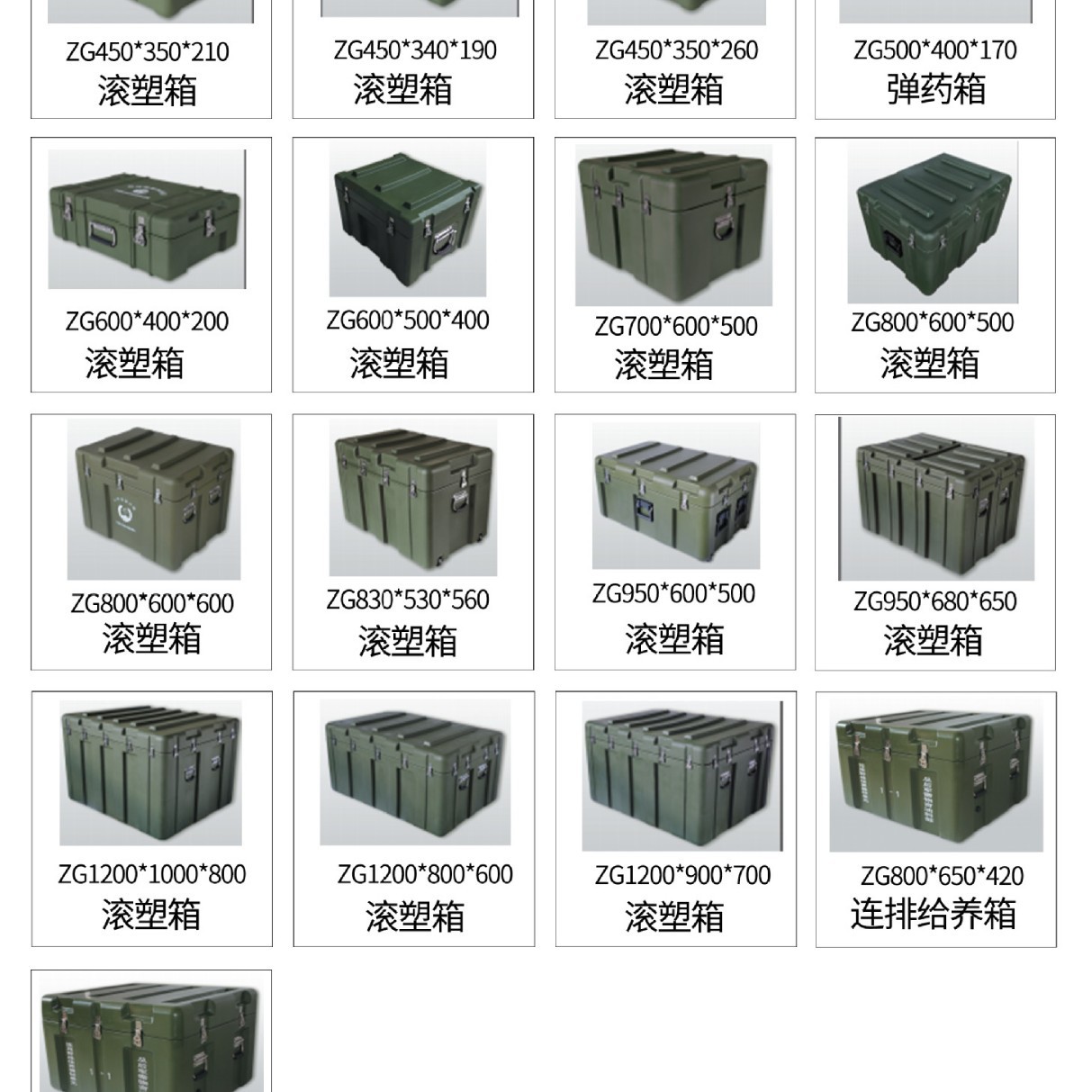 滚塑箱战备物资器材箱空投箱仪器包装箱装备搬运箱供给运输箱厂家