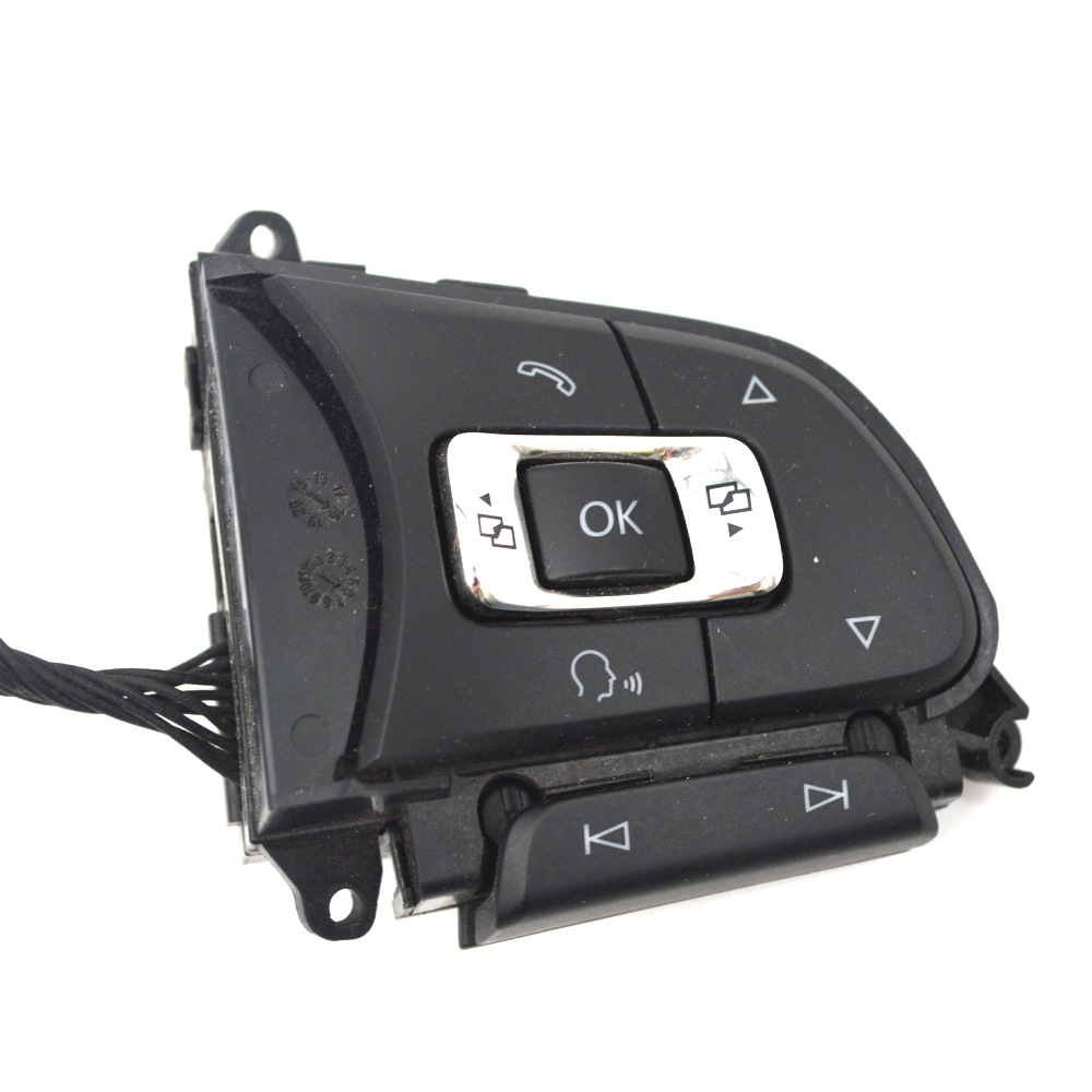 5Ng959442 Is Suitable for Volkswagen Tiguan L T-Roc Cc Steering Wheel Multi-Function Buttons Without Acc, Glossy and Matte Finish