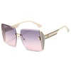 Retro square fashionable sunglasses, glasses, wholesale