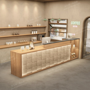 Internet Celebrity Bar Table Cashier Restaurant Restaurant Milk Tea B&B Hotel Barber Coffee Front Desk Reception Cabinet