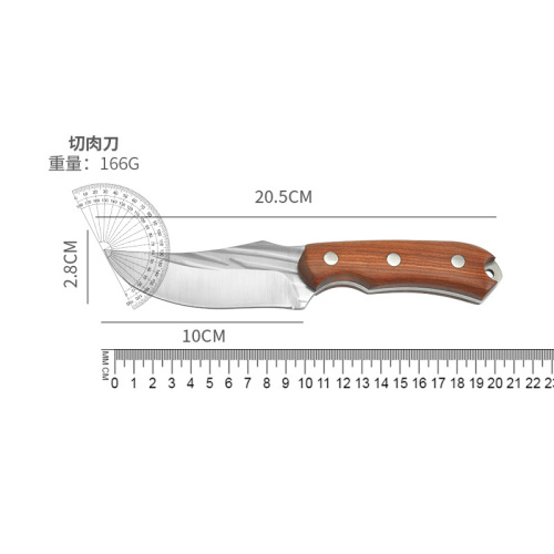 手工锻打刀户外小刀野营吃肉刀手把肉刀不锈钢水果刀便携多用小刀