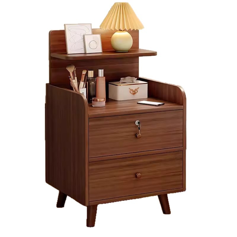 Tablero de cabecera de dormitorio pequeño tamaño tablero de cabecera gabinete integrado simple alquiler pequeño gabinete de almacenamiento estante de cabecera de cama