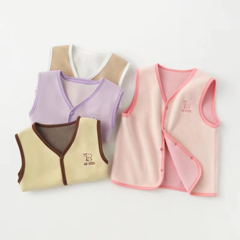 Nuevo otoño y invierno de doble cara de lana para niños chaleco de caballo para niños y niñas hombro de chatarra fábrica de transmisión directa